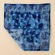 Bandana Kopftuch Blaues Batik Paisley
