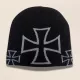 Gray Iron Cross Beanie