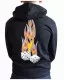 Hoodie in Black Flame Dice
