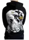 Hoodie in Black Eagle