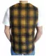 Tartan Waistcoat Yellow Square Pattern