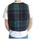 Tartan Waistcoat Blue Square Pattern