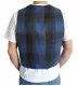 Tartan Waistcoat Square Pattern Blue