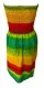 Multicolored Beach Dress Boho
