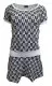 Skirt Dress Chess Pattern White