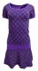 Skirt Dress Chess Pattern Purple