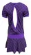 Skirt Dress Chess Pattern Purple