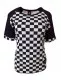 Shirt Rockabella Chess Pattern White