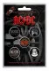 Button Badge Pack - AC/DC For Those About To Rock
