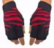 Fingerless Gloves Zebra Red