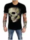 Pierced Skull Rock TShirt with Studs (Glow in the dark)