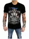 Skull Biker TShirt (Glow in the dark)