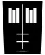 Marilyn Manson Backpatch Cross Logo