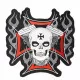 Embroidered Patch - Iron Cross and Skull