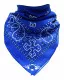 XL Bandana Halstuch Petrol Blau Paisley