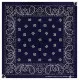 XL Bandana Halstuch Dunkelblau Paisley