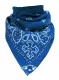 XL Bandana Halstuch Hellblau Paisley