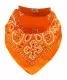 XL Bandana Halstuch Hellorange Paisley
