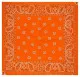 XL Bandana Halstuch Hellorange Paisley