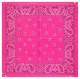 XL Bandana Scarf Pink Paisley