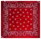 XL Bandana Scarf Red Paisley