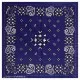 XL Bandana Scarf Royalblue Paisley