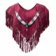 Womens Leather Vest with fringes