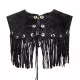 Black Leather vest for women