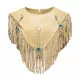 Fringed Vest Light Brown