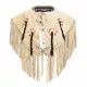 Beige Leather Vest for women
