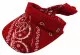 Red Bandana Sun Cap Paisley Pattern