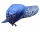 Baby Blue Bandana Sun Cap Paisley Pattern