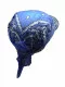 Baby Blue Bandana Sun Cap Paisley Pattern