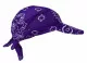 Bandana Sun Cap Purple Flower Paisley