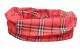Multifunctional Tube Scarf red checkked