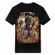 Biker T-Shirt Skull Gambler (Glow in the Dark)