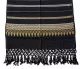 Fringed Scarf with golden pattern