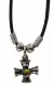 Necklace Cross with gemstone