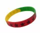 Silicone Armband Rasta Stars