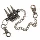 Chrome Coloured M60 Bullet Trouser Chain With 2 Snap Hooks