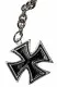 Keychain iron cross key ring