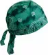 Fitted Bandana Cap Turquoise Batik Paisley