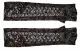 Elegant Arm sleeves with black satin ribbon lacing