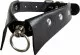Faux Leather Gothic Collar With Ring