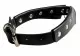 Faux Leather Gothic Collar With Ring