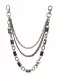 3 row biker style trouser chain