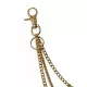 3 row trouser metal chain in gold color