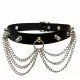 Halsband Choker Killernieten und Ketten