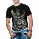 Biker T-Shirt Skull Guitar (Glow in the Dark)