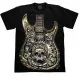 Biker T-Shirt Skull Guitar (Glow in the Dark)